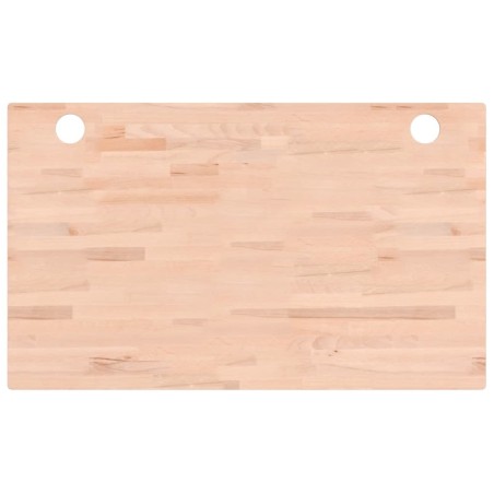 vidaXL Tablero de escritorio madera maciza de haya 100x60x1,5 cm