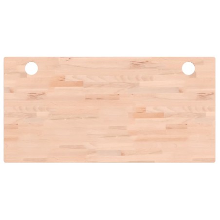 vidaXL Tablero de escritorio madera maciza de haya 100x50x1,5 cm