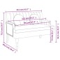 vidaXL Banco con cojines tela gris claro 113x64,5x75,5 cm vidaXL Banco con cojines tela gris claro 113x64,5x75,5 cm