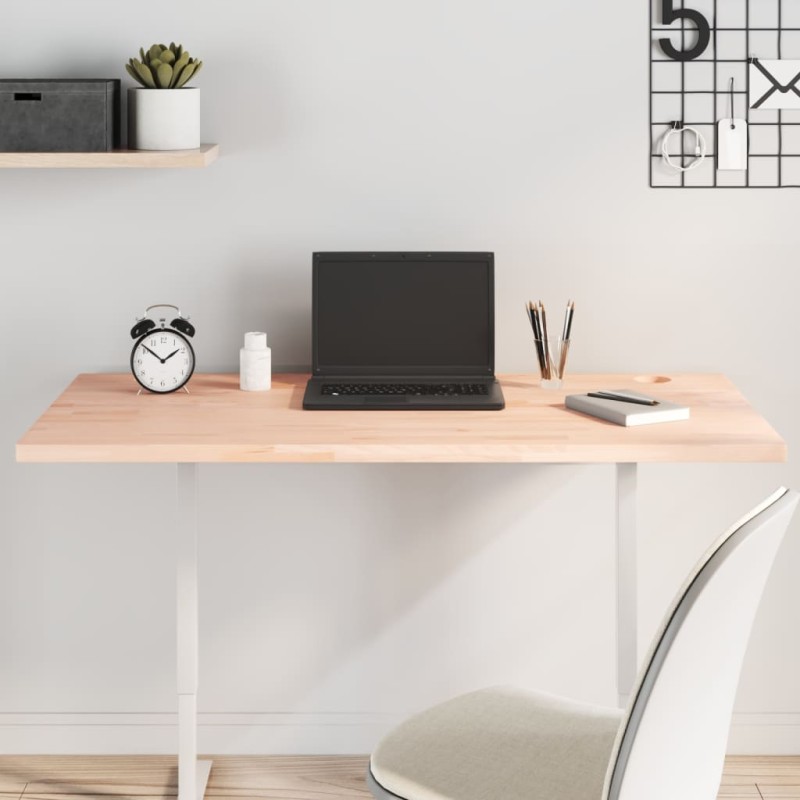 vidaXL Tablero de escritorio madera maciza de haya 110x55x2,5 cm vidaXL Tablero de escritorio madera maciza de haya 110x55x2,5 cm