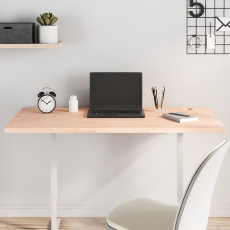 vidaXL Tablero de escritorio madera maciza de haya 110x55x2,5 cm