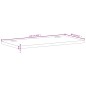 vidaXL Tablero de escritorio madera maciza de haya 110x60x2,5 cm