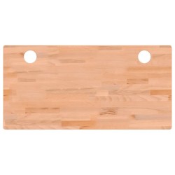 vidaXL Tablero de escritorio madera maciza de haya 110x55x2,5 cm