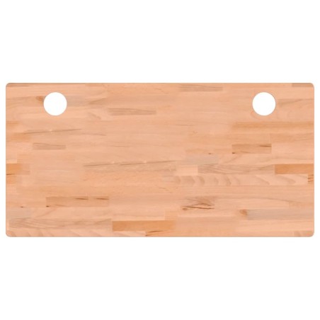 vidaXL Tablero de escritorio madera maciza de haya 110x55x2,5 cm