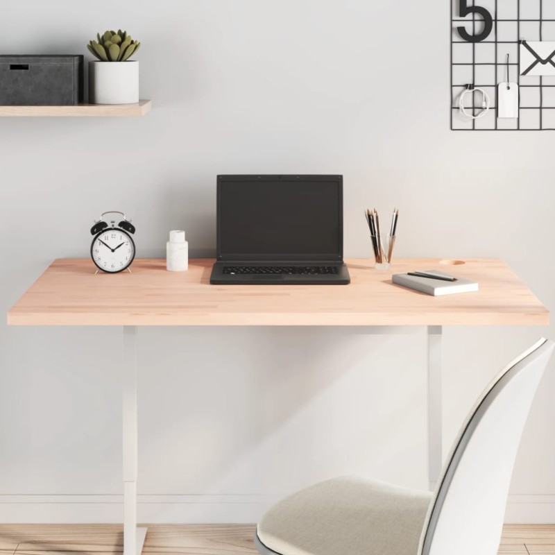 vidaXL Tablero de escritorio madera maciza de haya 110x60x2,5 cm vidaXL Tablero de escritorio madera maciza de haya 110x60x2,5 cm