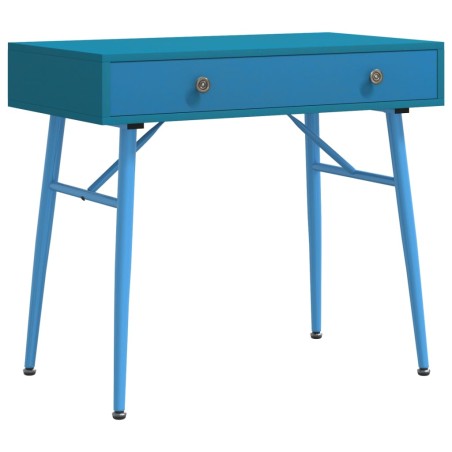 vidaXL Escritorio para ordenador con cajón verde antiguo 90x50x76,5 cm