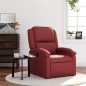 vidaXL Sillón reclinable de cuero sintético rojo tinto vidaXL Sillón reclinable de cuero sintético rojo tinto