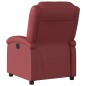 vidaXL Sillón reclinable de cuero sintético rojo tinto vidaXL Sillón reclinable de cuero sintético rojo tinto