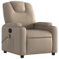 vidaXL Sillón de masaje reclinable cuero sintético color capuchino vidaXL Sillón de masaje reclinable cuero sintético color capuchino