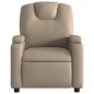 vidaXL Sillón de masaje reclinable cuero sintético color capuchino vidaXL Sillón de masaje reclinable cuero sintético color capuchino
