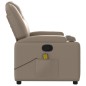 vidaXL Sillón de masaje reclinable cuero sintético color capuchino vidaXL Sillón de masaje reclinable cuero sintético color capuchino