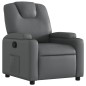 vidaXL Sillón reclinable de cuero sintético gris vidaXL Sillón reclinable de cuero sintético gris