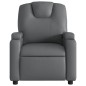 vidaXL Sillón reclinable de cuero sintético gris vidaXL Sillón reclinable de cuero sintético gris