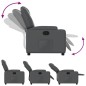 vidaXL Sillón reclinable de cuero sintético gris vidaXL Sillón reclinable de cuero sintético gris