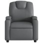vidaXL Sillón de masaje reclinable cuero sintético gris vidaXL Sillón de masaje reclinable cuero sintético gris