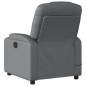 vidaXL Sillón de masaje reclinable cuero sintético gris vidaXL Sillón de masaje reclinable cuero sintético gris