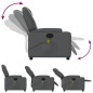 vidaXL Sillón de masaje reclinable cuero sintético gris vidaXL Sillón de masaje reclinable cuero sintético gris