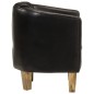 vidaXL Sillón butaca de cuero auténtico negro vidaXL Sillón butaca de cuero auténtico negro