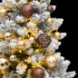 vidaXL Árbol Navidad artificial con bisagras 150 LED y bolas 120 cm vidaXL Árbol Navidad artificial con bisagras 150 LED y bolas 120 cm