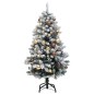 vidaXL Árbol Navidad artificial con bisagras 150 LED y bolas 120 cm vidaXL Árbol Navidad artificial con bisagras 150 LED y bolas 120 cm
