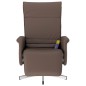 vidaXL Sillón reclinable masaje con reposapiés cuero sintético marrón vidaXL Sillón reclinable masaje con reposapiés cuero sintético marrón
