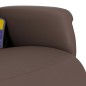 vidaXL Sillón reclinable masaje con reposapiés cuero sintético marrón vidaXL Sillón reclinable masaje con reposapiés cuero sintético marrón