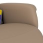 vidaXL Sillón reclinable masaje reposapiés cuero sintético capuchino vidaXL Sillón reclinable masaje reposapiés cuero sintético capuchino