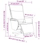 vidaXL Sillón reclinable masaje reposapiés cuero sintético capuchino vidaXL Sillón reclinable masaje reposapiés cuero sintético capuchino