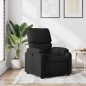 vidaXL Sillón reclinable de tela negro vidaXL Sillón reclinable de tela negro