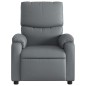 vidaXL Sillón de masaje reclinable cuero sintético gris vidaXL Sillón de masaje reclinable cuero sintético gris