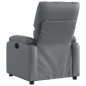 vidaXL Sillón de masaje reclinable cuero sintético gris vidaXL Sillón de masaje reclinable cuero sintético gris