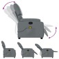 vidaXL Sillón de masaje reclinable cuero sintético gris vidaXL Sillón de masaje reclinable cuero sintético gris