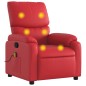 vidaXL Sillón de masaje reclinable cuero sintético rojo vidaXL Sillón de masaje reclinable cuero sintético rojo