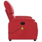 vidaXL Sillón de masaje reclinable cuero sintético rojo vidaXL Sillón de masaje reclinable cuero sintético rojo