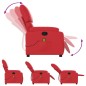 vidaXL Sillón de masaje reclinable cuero sintético rojo vidaXL Sillón de masaje reclinable cuero sintético rojo