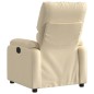 vidaXL Sillón reclinable de tela crema vidaXL Sillón reclinable de tela crema