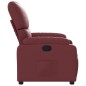 vidaXL Sillón reclinable de cuero sintético rojo tinto vidaXL Sillón reclinable de cuero sintético rojo tinto