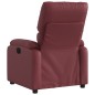 vidaXL Sillón reclinable de cuero sintético rojo tinto vidaXL Sillón reclinable de cuero sintético rojo tinto