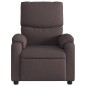 vidaXL Sillón de masaje reclinable de tela marrón oscuro vidaXL Sillón de masaje reclinable de tela marrón oscuro