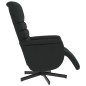 vidaXL Sillón reclinable con reposapiés cuero sintético negro vidaXL Sillón reclinable con reposapiés cuero sintético negro