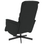 vidaXL Sillón reclinable con reposapiés cuero sintético negro vidaXL Sillón reclinable con reposapiés cuero sintético negro