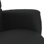 vidaXL Sillón reclinable con reposapiés cuero sintético negro vidaXL Sillón reclinable con reposapiés cuero sintético negro