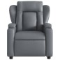 vidaXL Sillón de masaje reclinable cuero sintético gris vidaXL Sillón de masaje reclinable cuero sintético gris