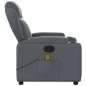 vidaXL Sillón de masaje reclinable cuero sintético gris vidaXL Sillón de masaje reclinable cuero sintético gris