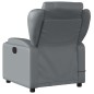 vidaXL Sillón de masaje reclinable cuero sintético gris vidaXL Sillón de masaje reclinable cuero sintético gris