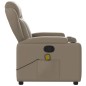 vidaXL Sillón de masaje reclinable cuero sintético color capuchino vidaXL Sillón de masaje reclinable cuero sintético color capuchino