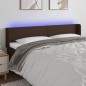 vidaXL Cabecero con LED cuero sintético marrón 163x16x78/88 cm vidaXL Cabecero con LED cuero sintético marrón 163x16x78/88 cm