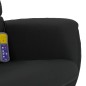 vidaXL Sillón reclinable masaje con reposapiés cuero sintético negro vidaXL Sillón reclinable masaje con reposapiés cuero sintético negro