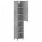 vidaXL Aparador de madera contrachapada gris hormigón 34,5x34x180 cm vidaXL Aparador de madera contrachapada gris hormigón 34,5x34x180 cm