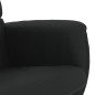 vidaXL Sillón reclinable con reposapiés cuero sintético negro vidaXL Sillón reclinable con reposapiés cuero sintético negro